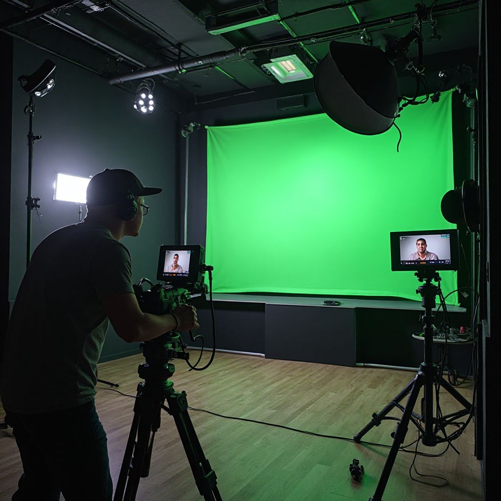 Streaming booth with content creator