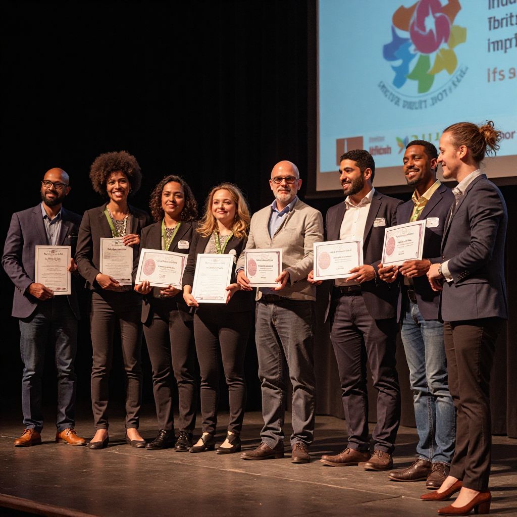 Community impact award presentation ceremony