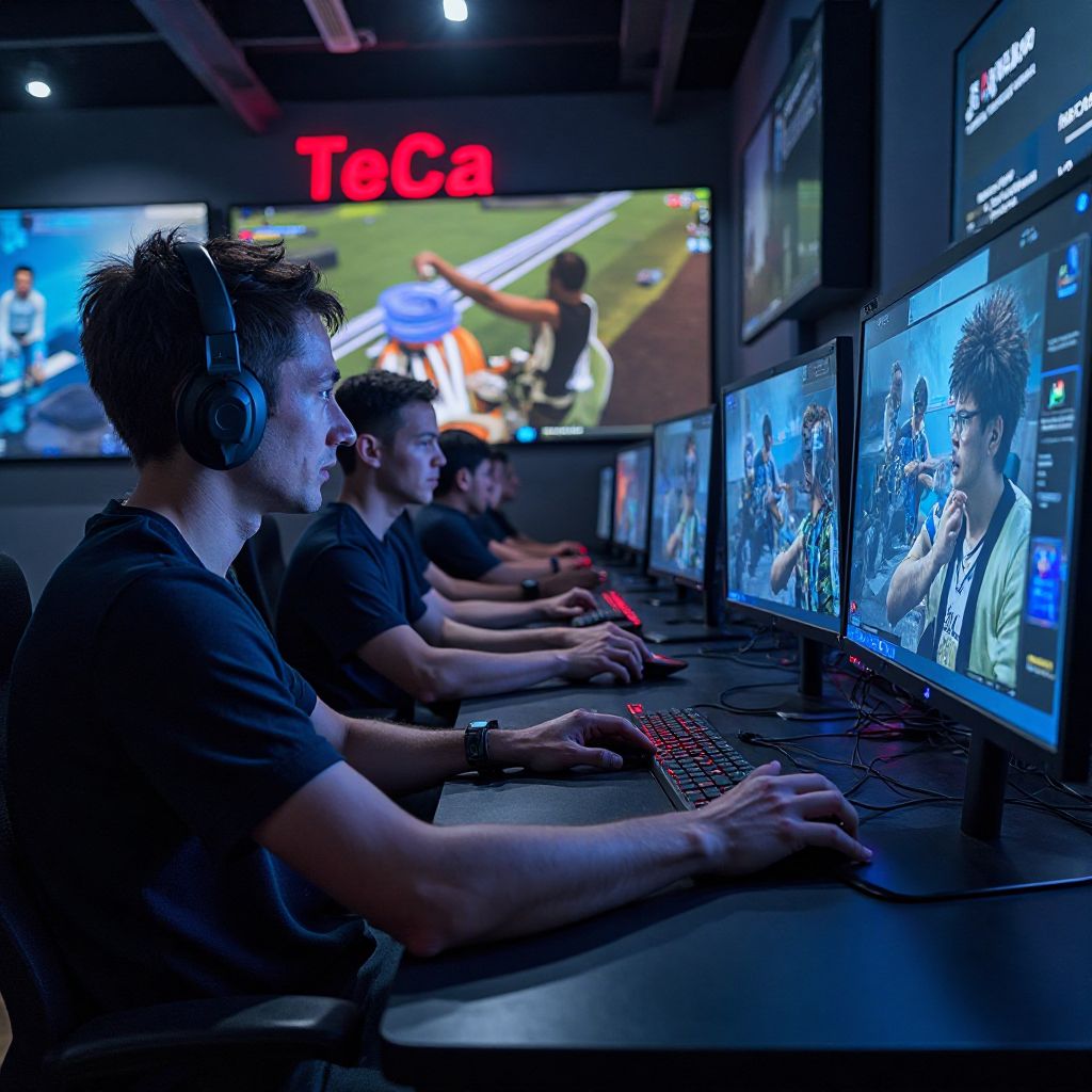 Esports training room during competition