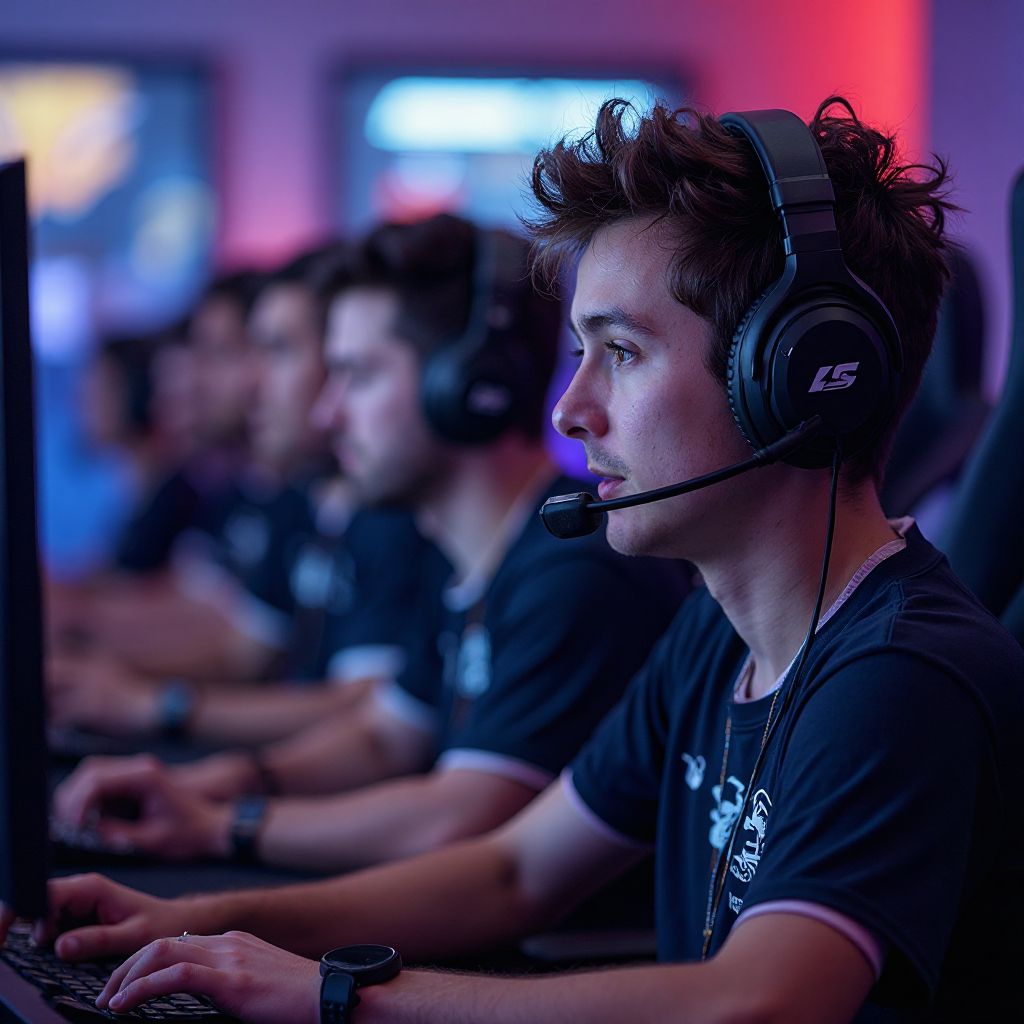 Competitive gamers in tournament setting