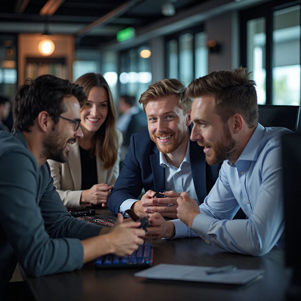 Corporate team building gaming event